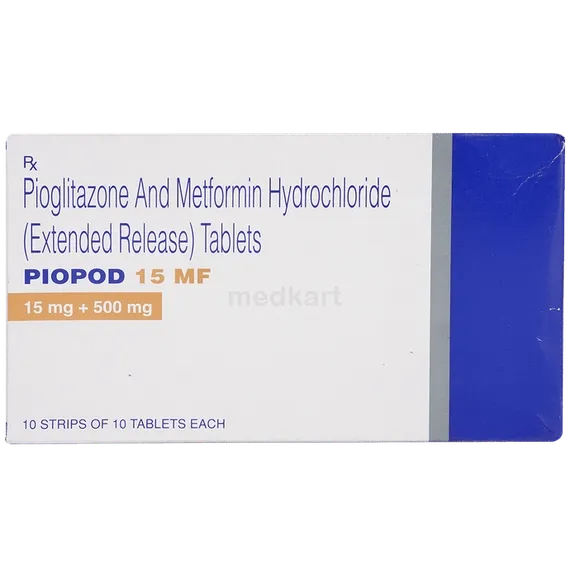 piopod mf 15mg tablet 10's